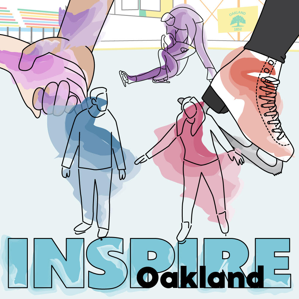 First Date on Ice Bridgegood's Inspire Oakland Competition Billboard Design Adobe Illustrator April 2022